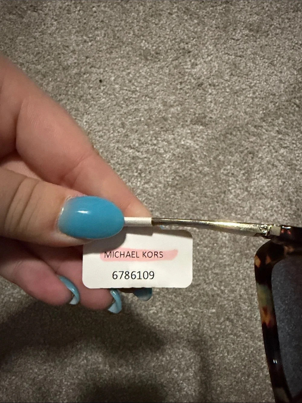 Michael Kors Tortoise Shell Oversized Sunglasses with Brown-Gray Gradient Lenses
